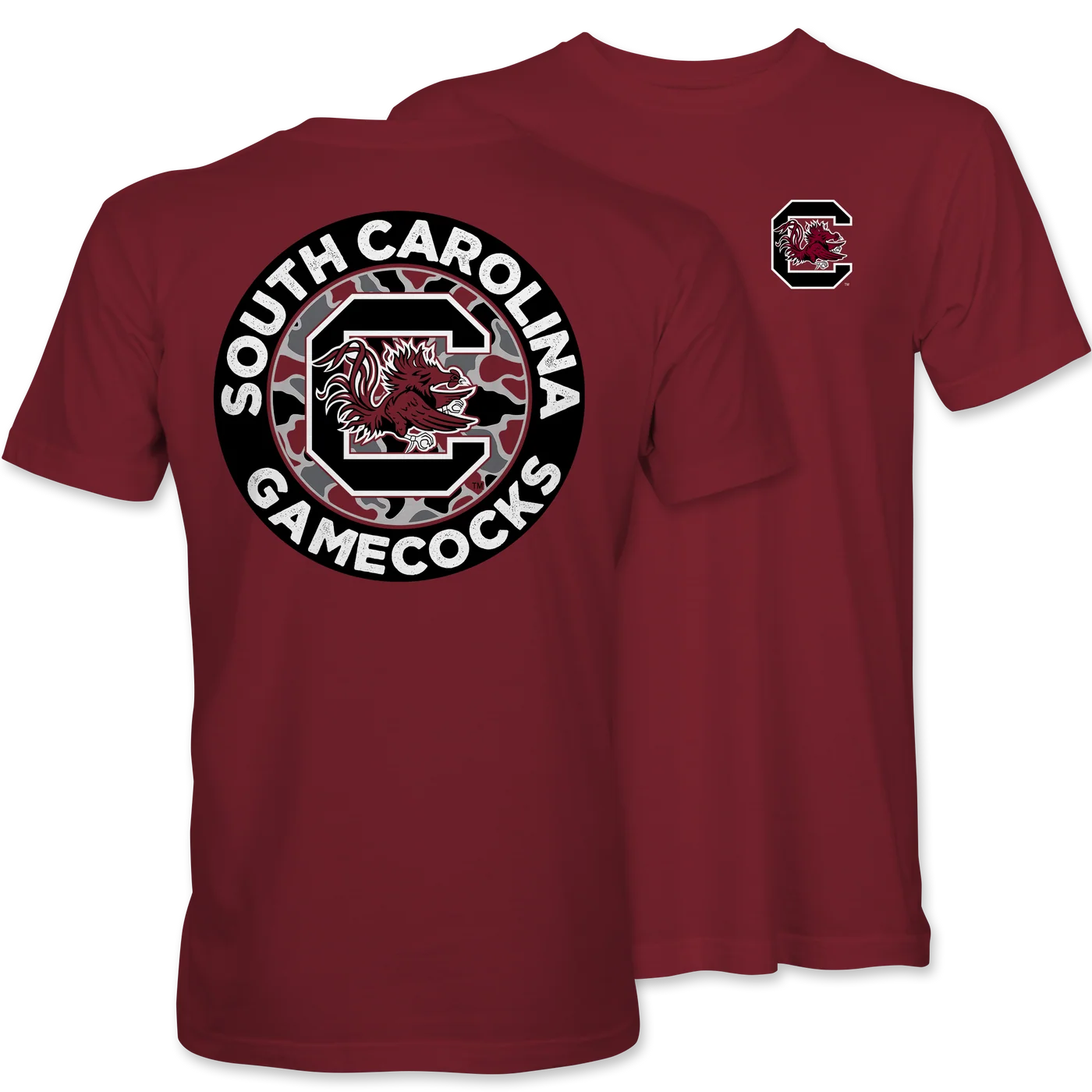 Palmetto Shirt USC Circle Duck Camo Tee - Garnet