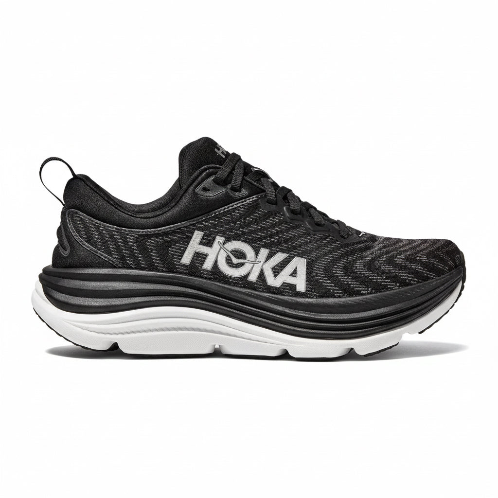 Hoka Women's Gaviota 5 Running Shoe - Black/White