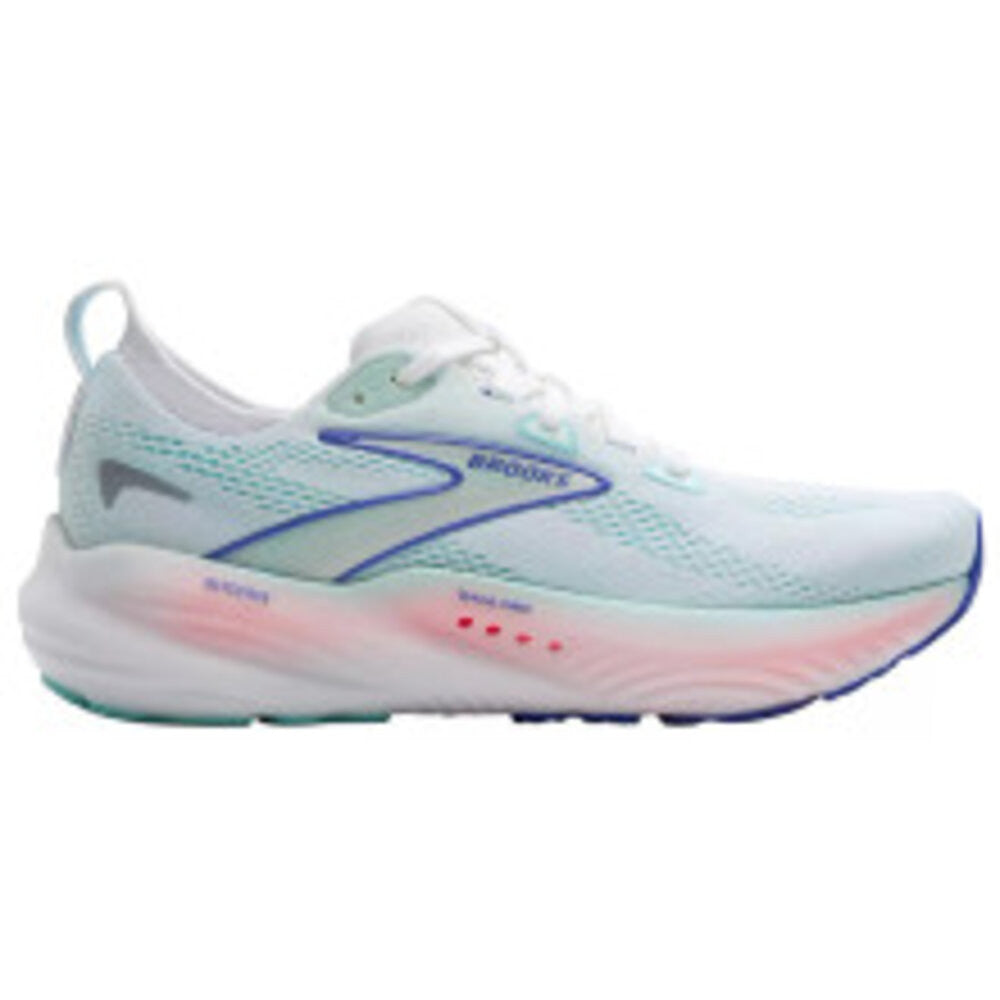 Brooks Women's Glycerin 22 GTS  Running Shoes - White/Limpet Shell/Amparo Blue