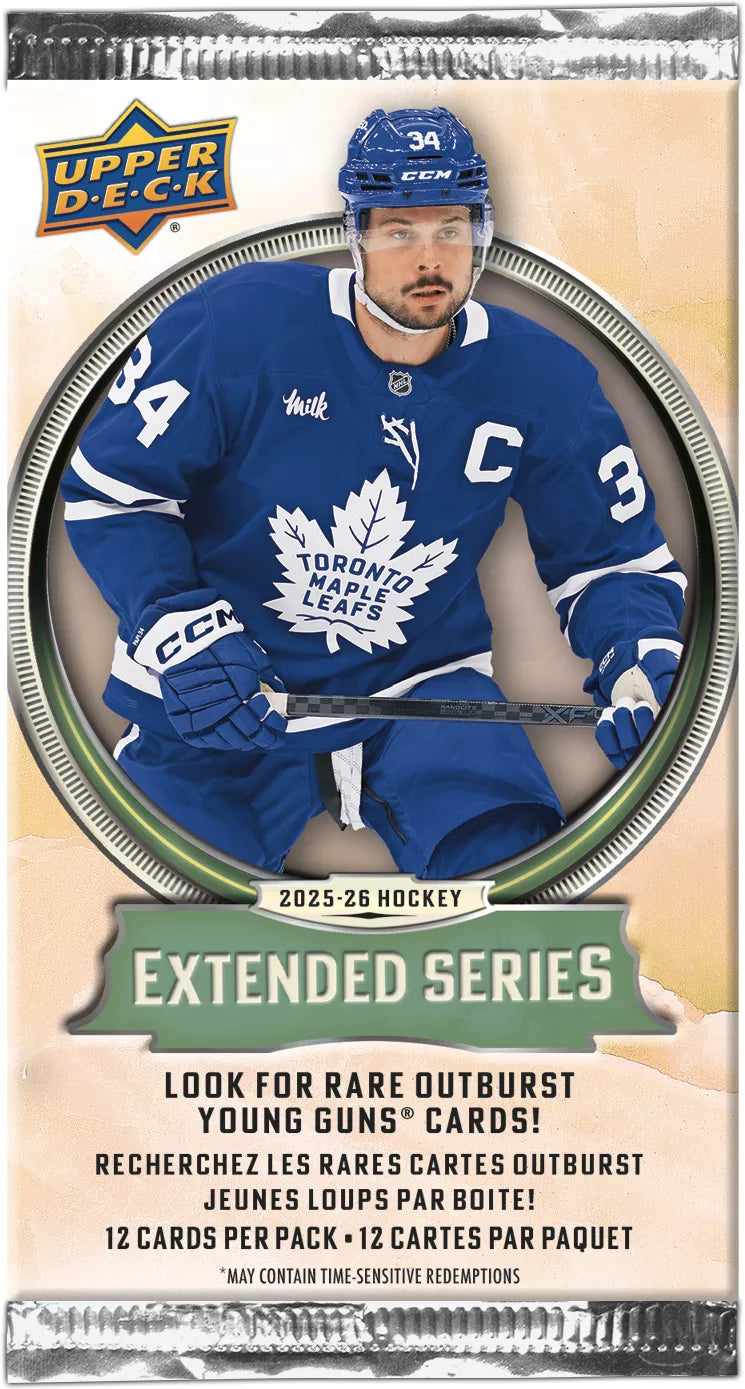 2025-26 Upper Deck Extended Series NHL Gravity Feed Pack
