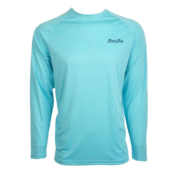 Bimini Bay Hook M' Performance Graphic Long Sleeve Shirt - 
Offshore Slam 5 Tropical Blue