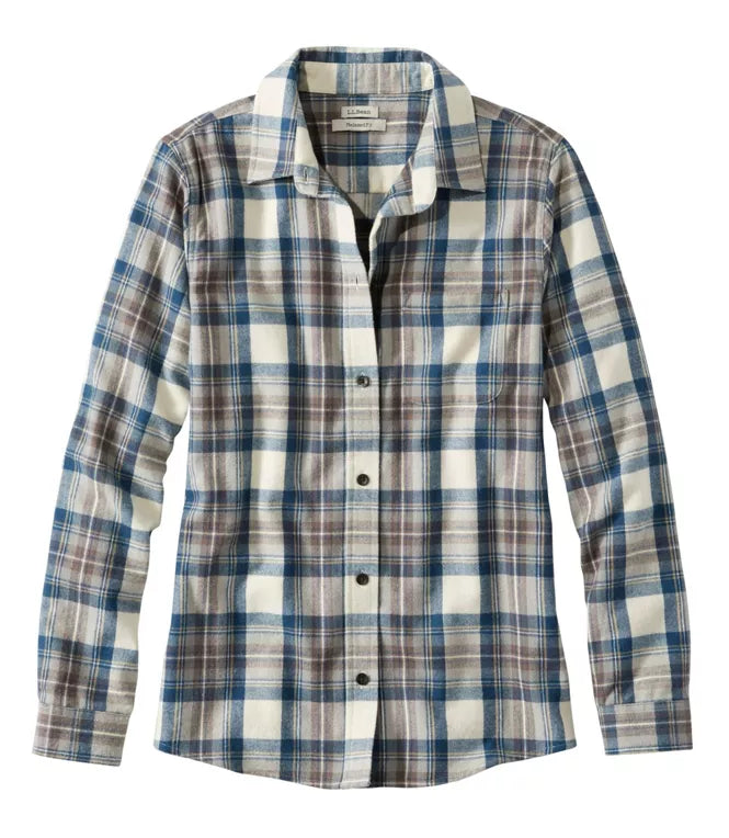L.L. Bean Women's Scotch Plaid Flannel Shirt