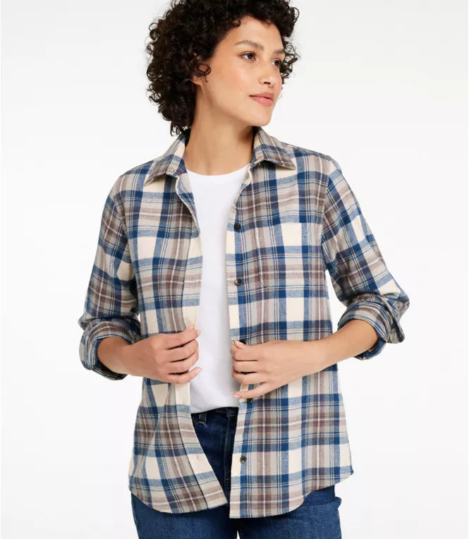 L.L. Bean Women's Scotch Plaid Flannel Shirt