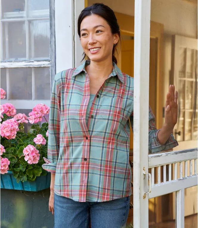 L.L. Bean Women's Scotch Plaid Flannel Shirt