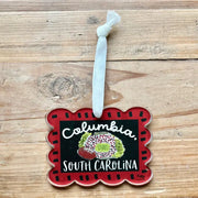 Happy By Rachel Columbia Scalloped Stadium Ornament