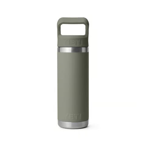 Yeti Rambler 18oz Bottle with Straw Cap - Pampa Green