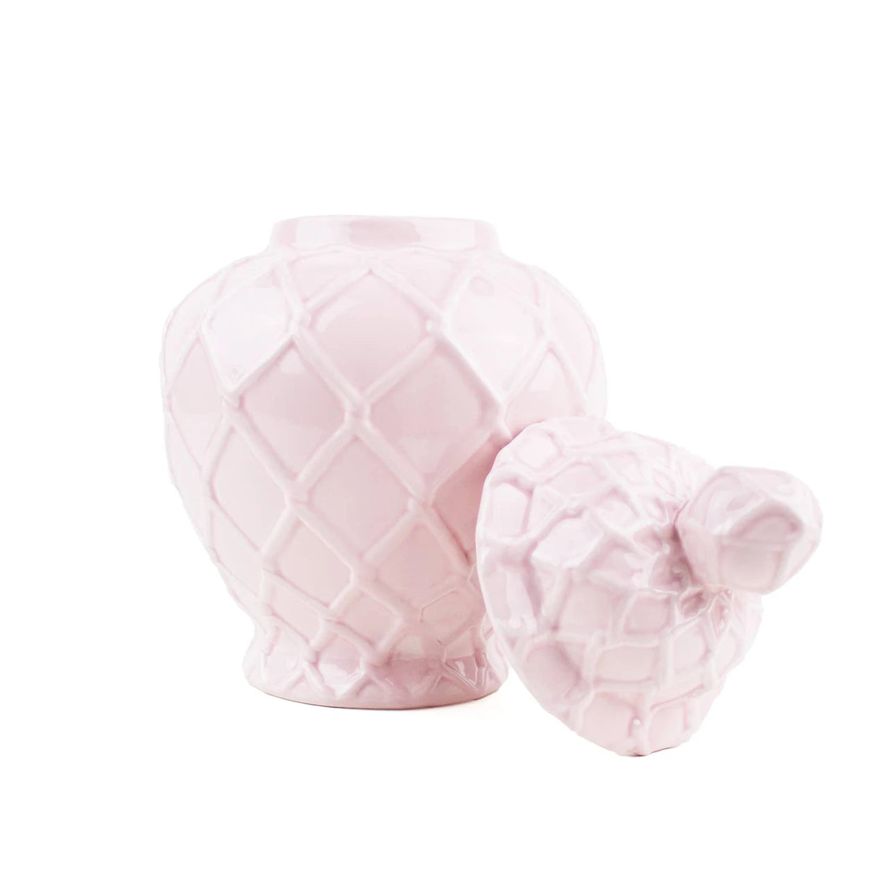8 Oak Lane Pink Large Textured Ginger Jar