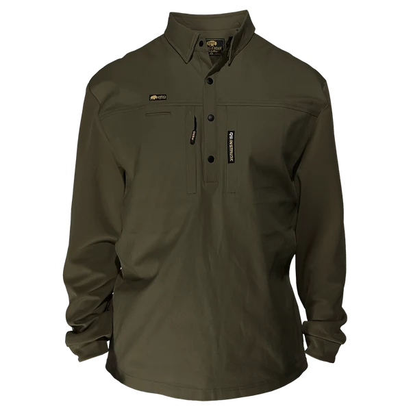 BRO Men's The Foreman ArmFlex Cotton Duck Long Sleeve Work Shirt