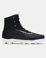 Under Armour Men's UA Highlight 2 RM Football Cleats - Black / White / Metallic Silver