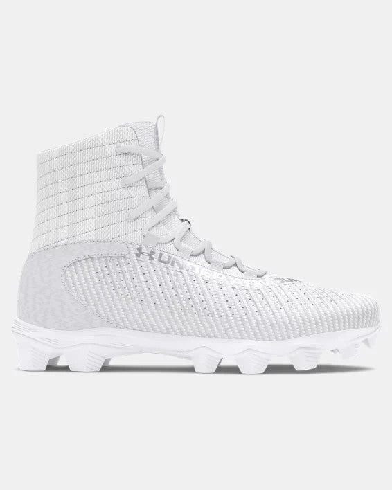 Under Armour Men's UA Highlight 2 RM Football Cleats - White / Metallic Silver