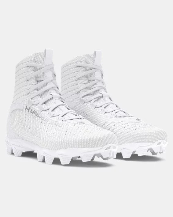 Under Armour Men's UA Highlight 2 RM Football Cleats - White / Metallic Silver