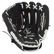 Mizuno Prospect Finch GPP1105F3 11" Youth Fastpitch Softball Glove – Black/White