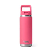 Yeti Rambler 26oz Bottle with Straw Cap - Tropical Pink