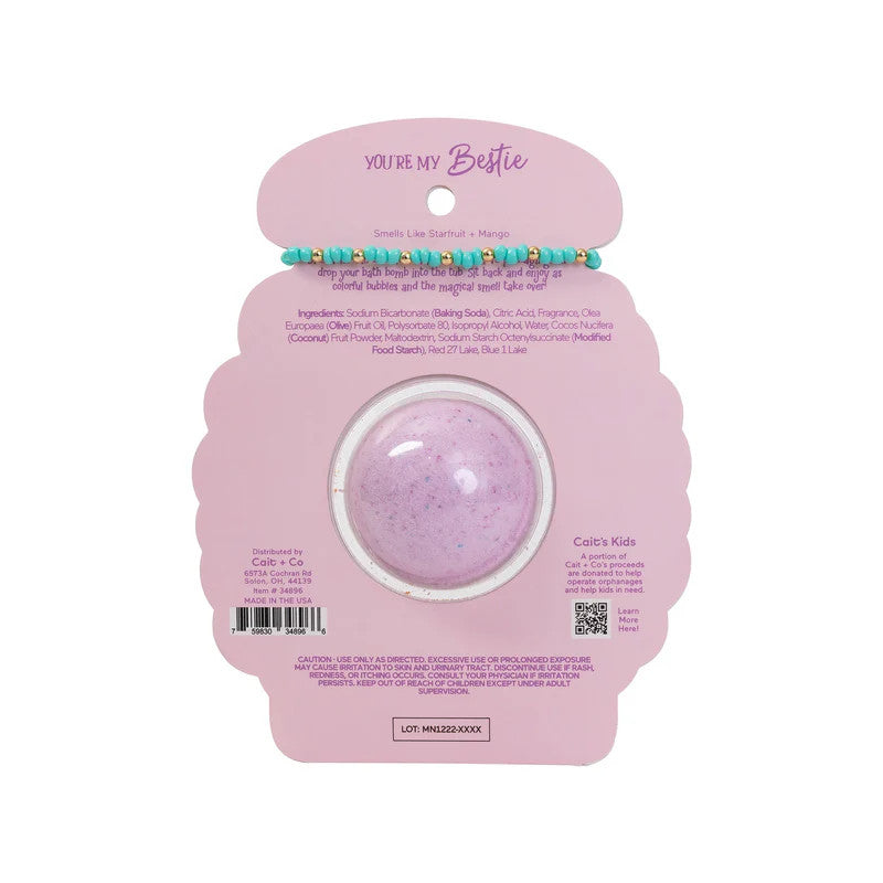 Cait & Co Friendship Bracelet Bath Bomb - Bestie