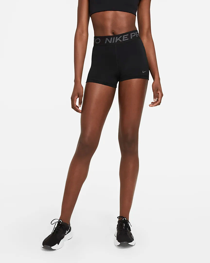 Nike Women's 3" Pro Shorts - Black/ Iron Grey