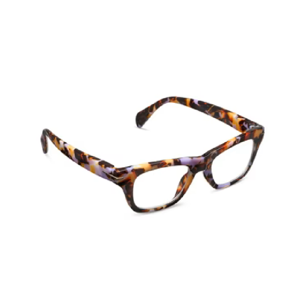 Peepers Lucky Stars Rectangular Blue‑Light Reading Glasses - Purple Botanico