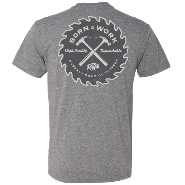 BRO Men's Born to Work Graphic T-Shirt