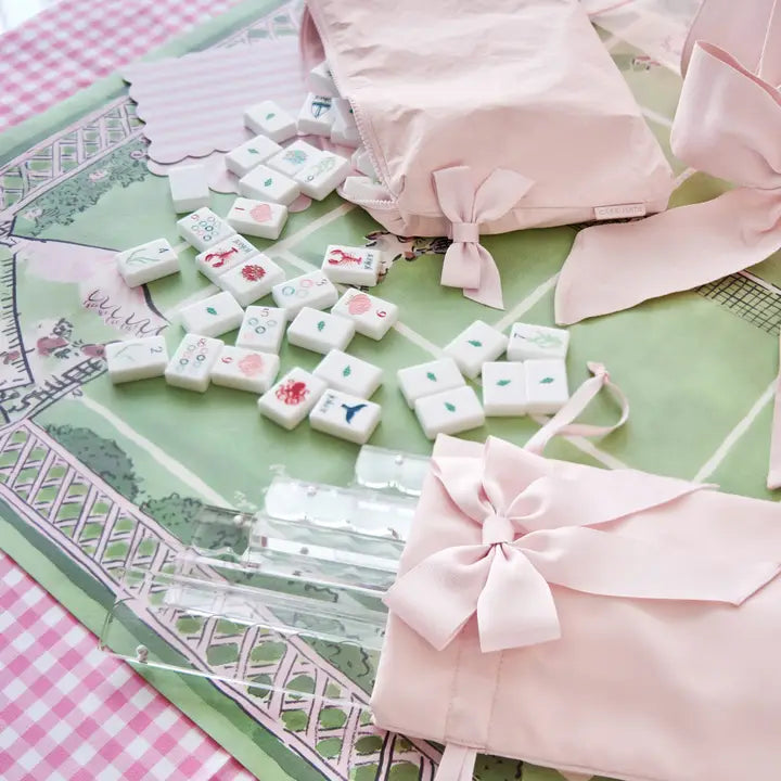 Case-Mate Ballet Pink Mahjong Jelly Tote Set