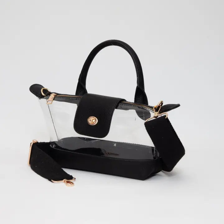 Queens Designs Game Day Stadium Satchel Clear Bag