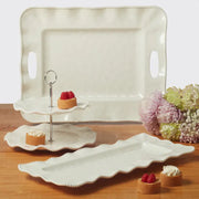 Certified International Perlette Cream 2 Tier Server