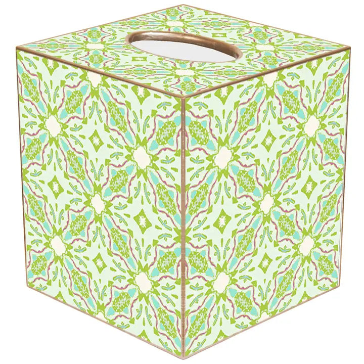 Laura Park Lagos Green Tissue Box