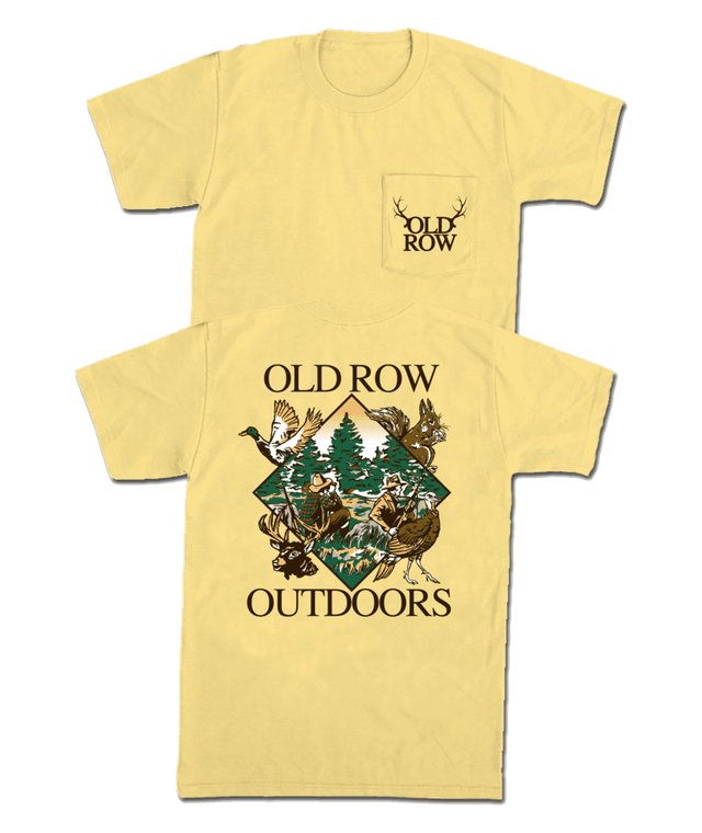 Old Row Men's The Great Outdoors Pocket Tee - Butter