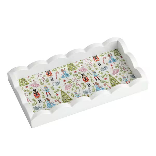 Mud Pie Nutcracker Scallop Trinket Tray