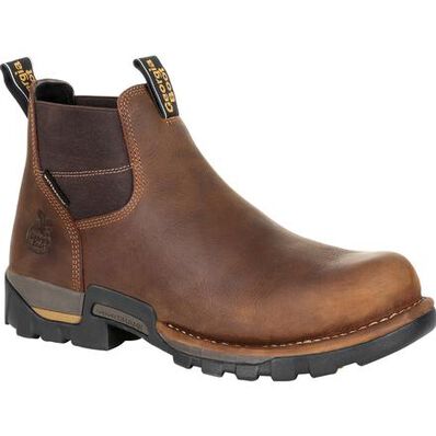 Georgia Boot Men's Wide Eagle One Steel Toe Waterproof Chelsea Work Boot