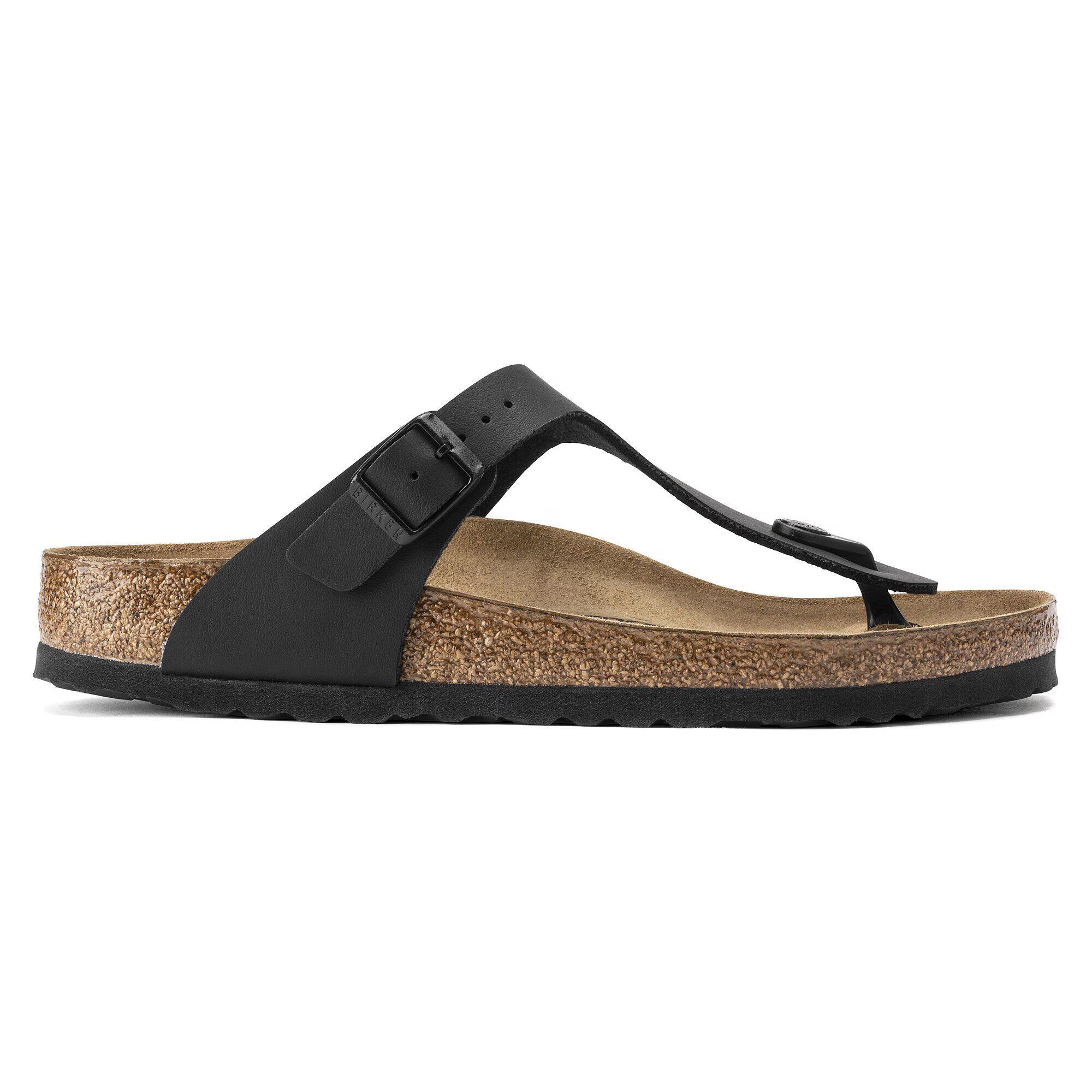 Birkenstock Gizeh Birko-Flor Black Sandals