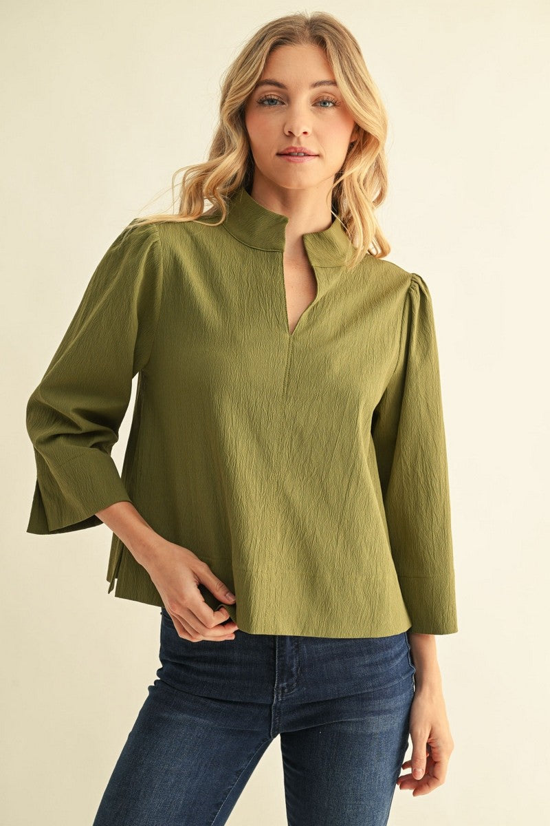 Jodifl Women's Textured Solid Blouse