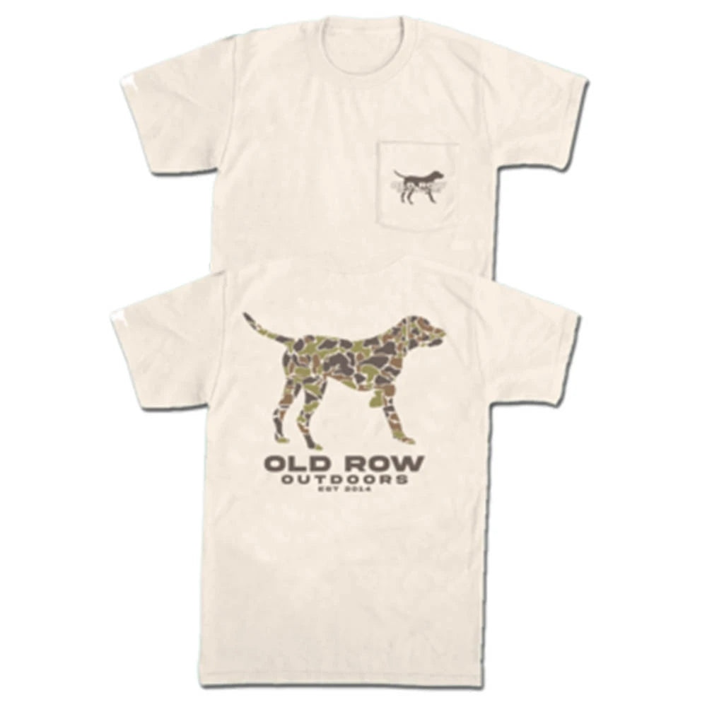 Old Row Men's Outdoors Pointer Pocket T-Shirt - Ivory White