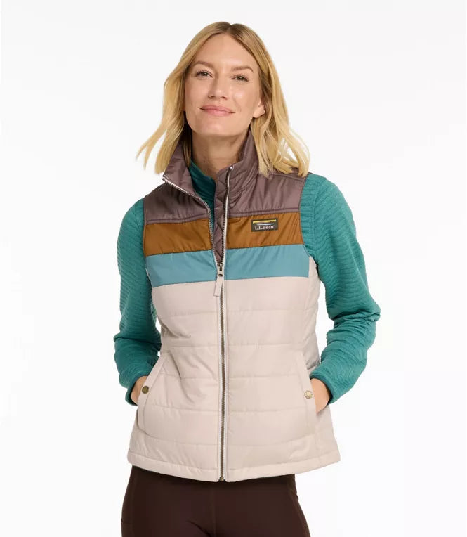 L.L. Bean Women's Mountain Classic Puffer Vest - Colorblock