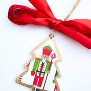 SoCharm Green and Red Nutcracker Tree Ornament