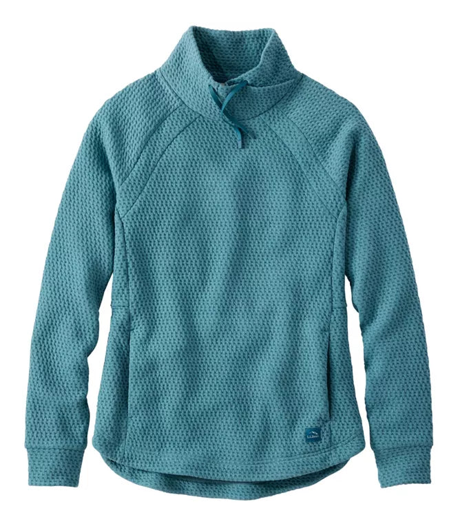 L.L. Bean Women's Ridgeknit Crossneck Pullover