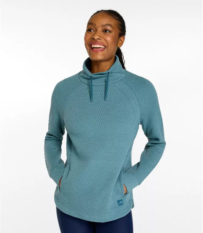 L.L. Bean Women's Ridgeknit Crossneck Pullover