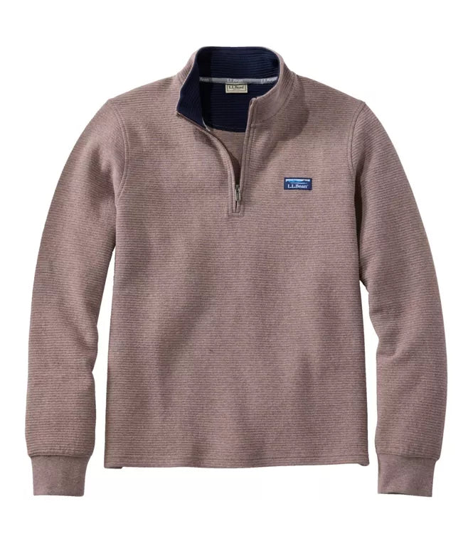 L.L. Bean Men's Lakewashed Double-Knit Quarter-Zip Pullover