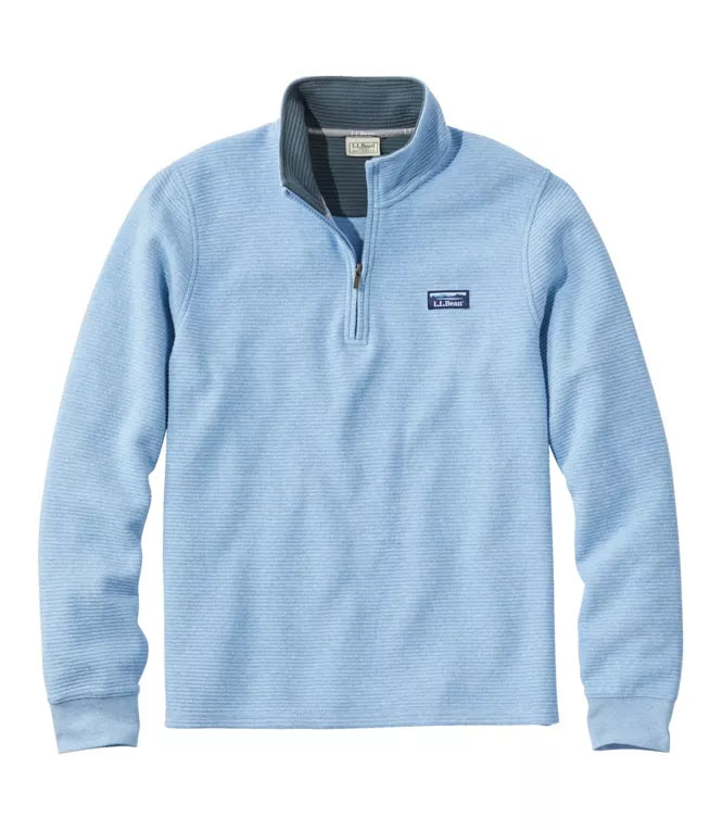 L.L. Bean Men's Lakewashed Double-Knit Quarter-Zip Pullover