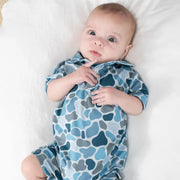 Goosies Infant Short Sleeve Polo Romper - WaterColor Camo