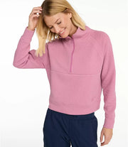 L.L. Bean Women's Ridgeknit Half-Zip Pullover