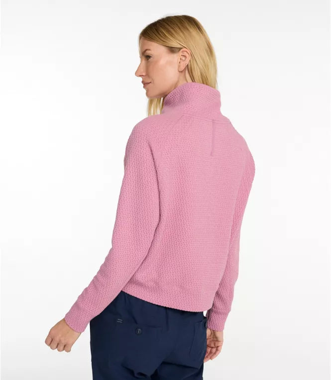 L.L. Bean Women's Ridgeknit Half-Zip Pullover