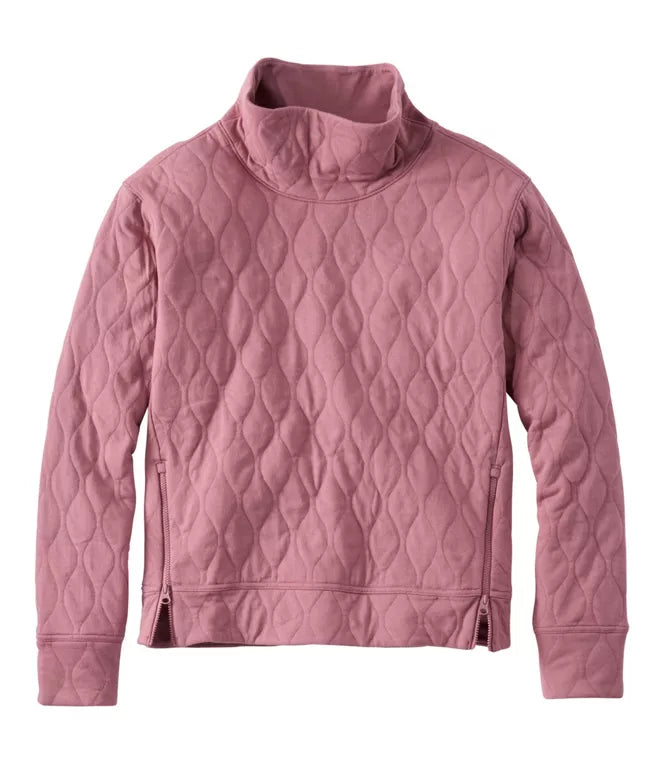 L.L. Bean Women's VentureSoft Quilted Funnelneck Pullover