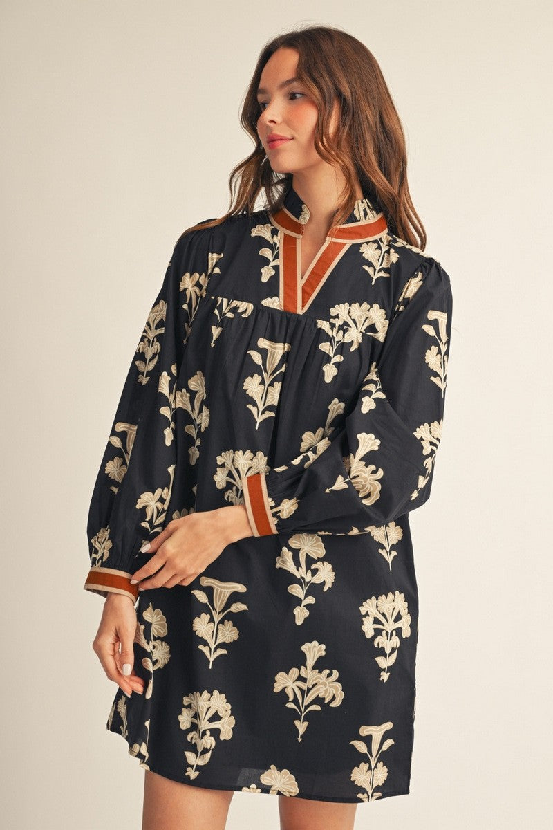 Jodifl Women's Black Floral Dress