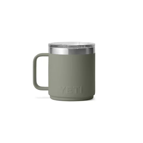 Yeti Rambler 10oz Ceramic Lined Stackable Mig with MagSlider Lid - Pampa Green