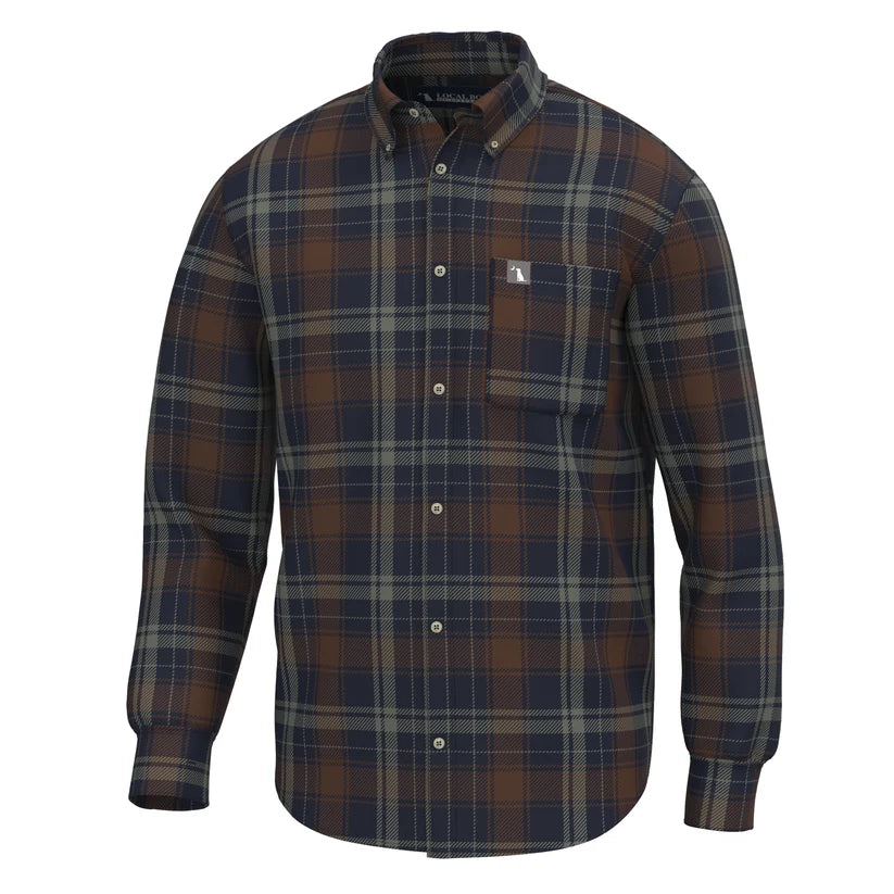 Local Boy Men's Spurgeon Stretch Flannel