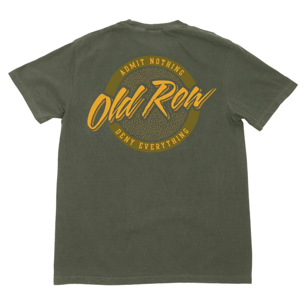 Ole Row Men's Circle Logo Pocket Tee - Moss