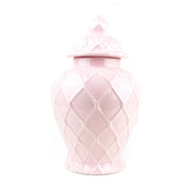 8 Oak Lane Pink Extra Large Textured Ginger Jar
