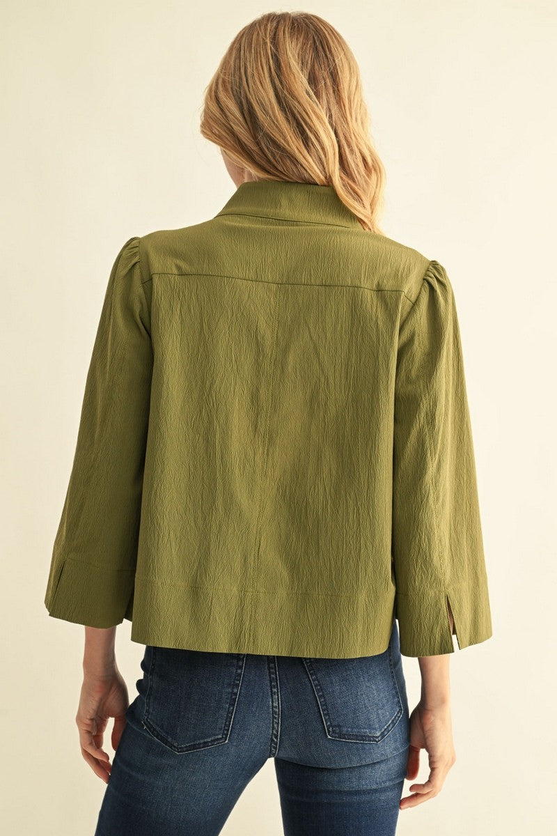 Jodifl Women's Textured Solid Blouse