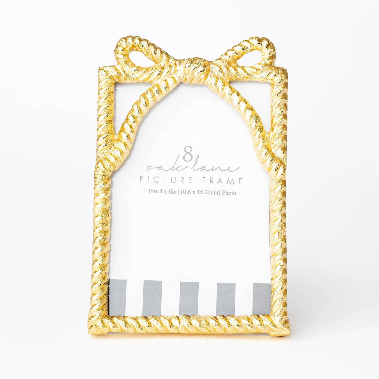 8 Oak Lane Gold Bow 4x6 Picture Frame