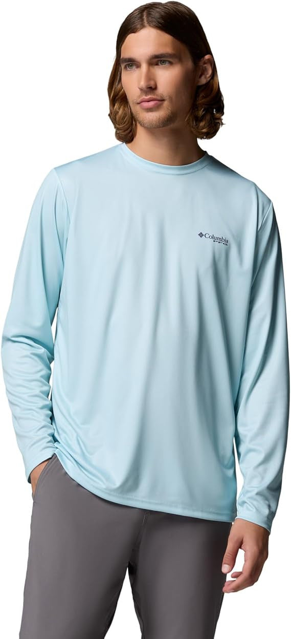 Columbia Mens Terminal Tackle PFG Fish Shine II Long Sleeve - Marine Light