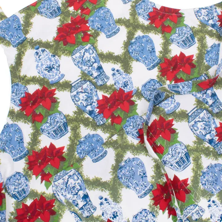 8 Oak Lane Poinsettias Apron